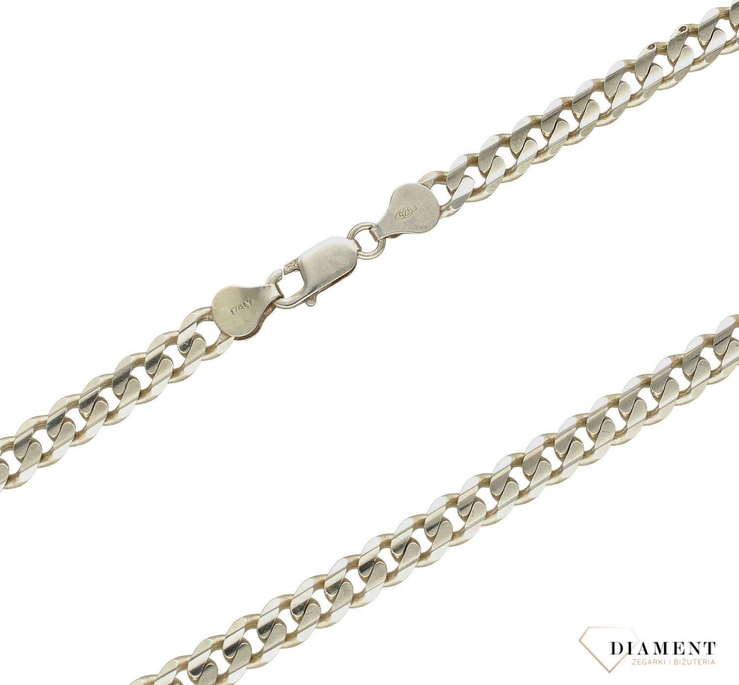 Srebrny łańcuszek 925 męski pancerka DIA-LAN-5889-925 6,3mm (1).jpg